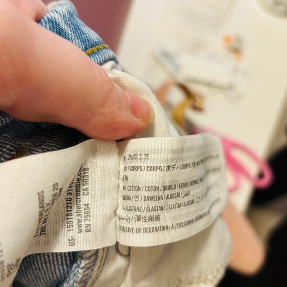 Abercrombie Curve Love Ultra High Rise High Waisted 90s Straight Jeans SZ 29 - Picture 5 of 9